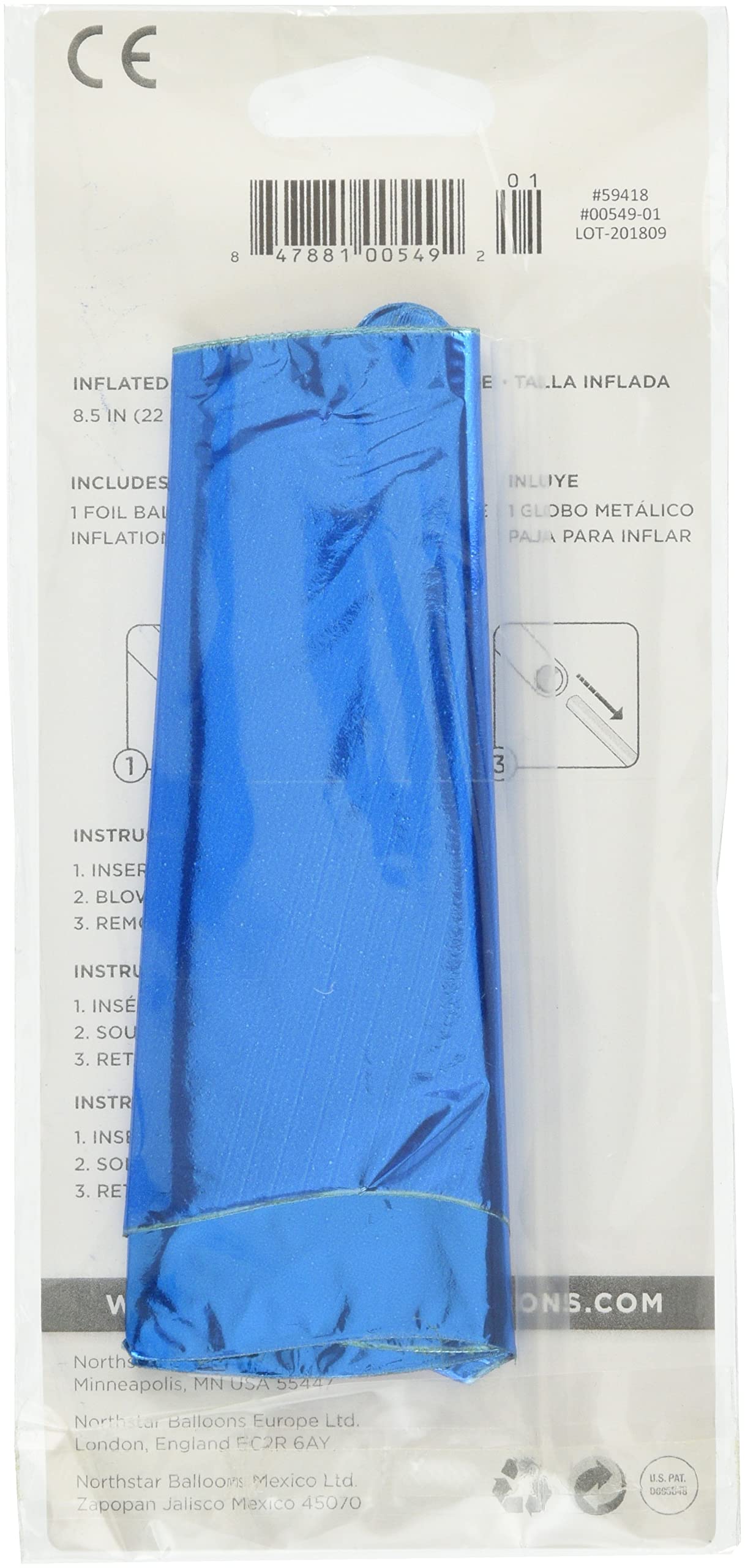 Pallone Foil North Star Lettera Z – 40 Cm, Colore Blu, Perfetto Per Feste E Compleanni - 2