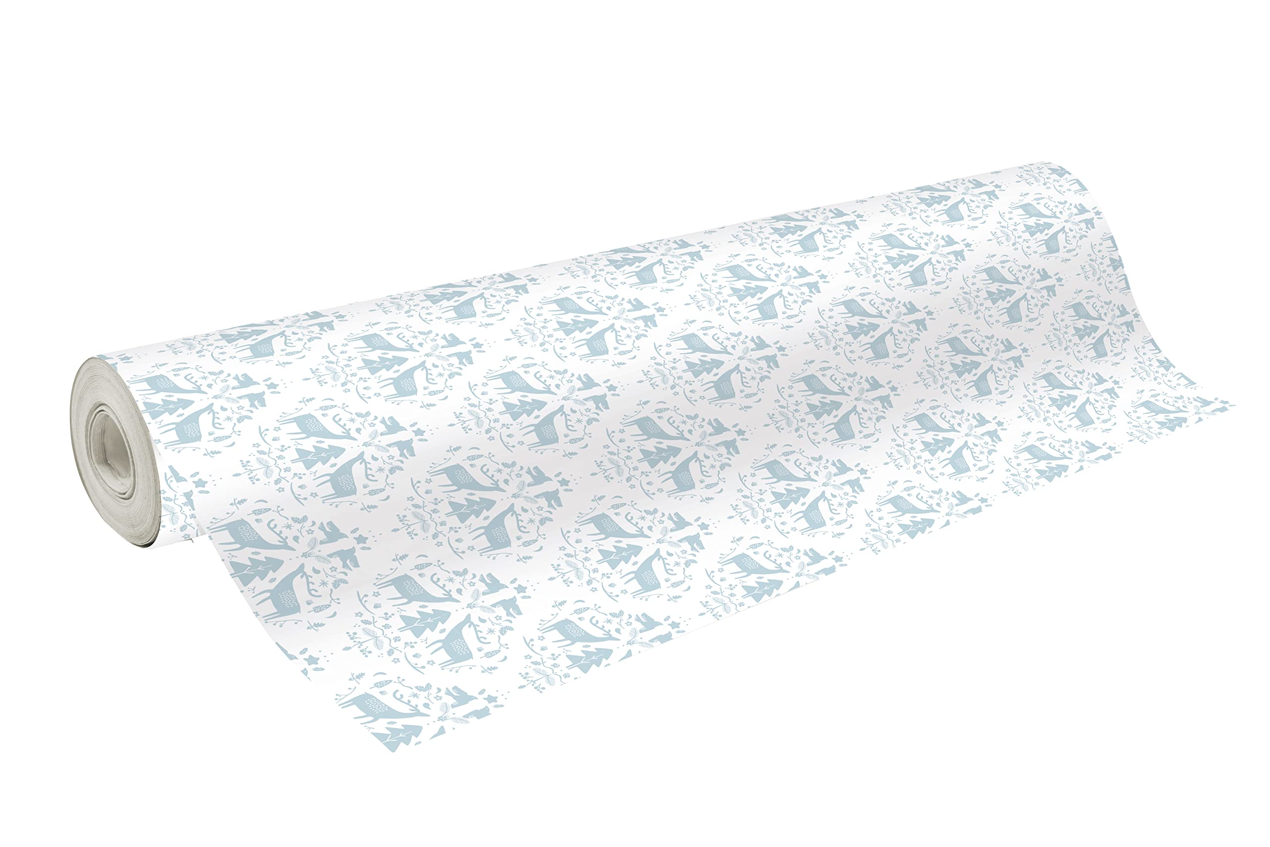 CLAIREFONTAINE 202056C - Rl papier Excellia 80g 50x0,70m Cerf/Sapin bleu