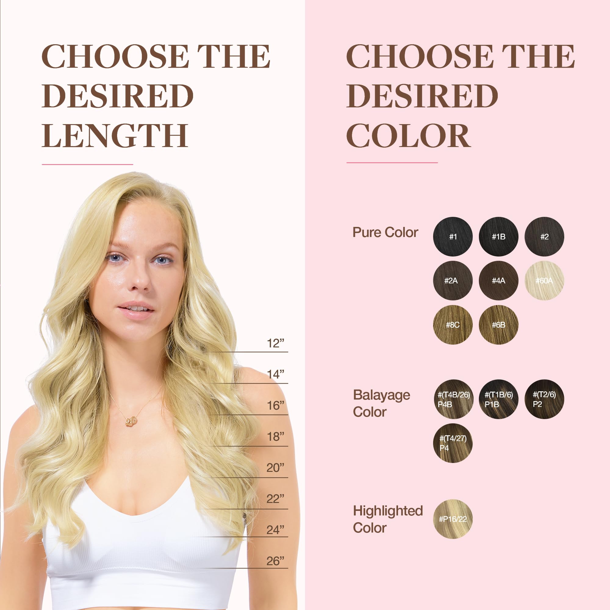 GOO GOO Clip in Hair Extensions Human Hair, 18inch 150g 9Pcs, #2 Dark Brown, Hair extensions for women, Human Hair Extensions Clip in — view 290