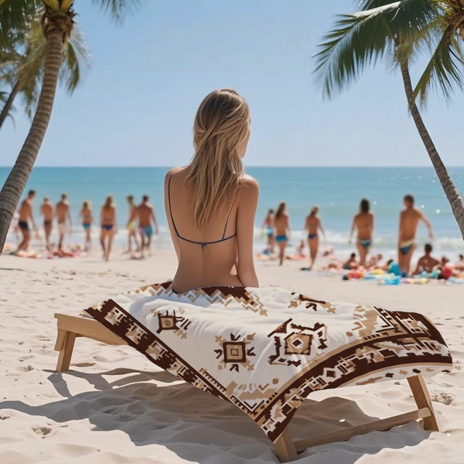 Ręcznik plażowy Turcja Mikrofibra Duży ręcznik plażowy XXL 90 x 180 2 sztuki Retro Prześcieradło plażowe Szybkoschnący Odporny na piasek, ręcznik plażowy Przenośny ręcznik z mikrofibry do basenu na
