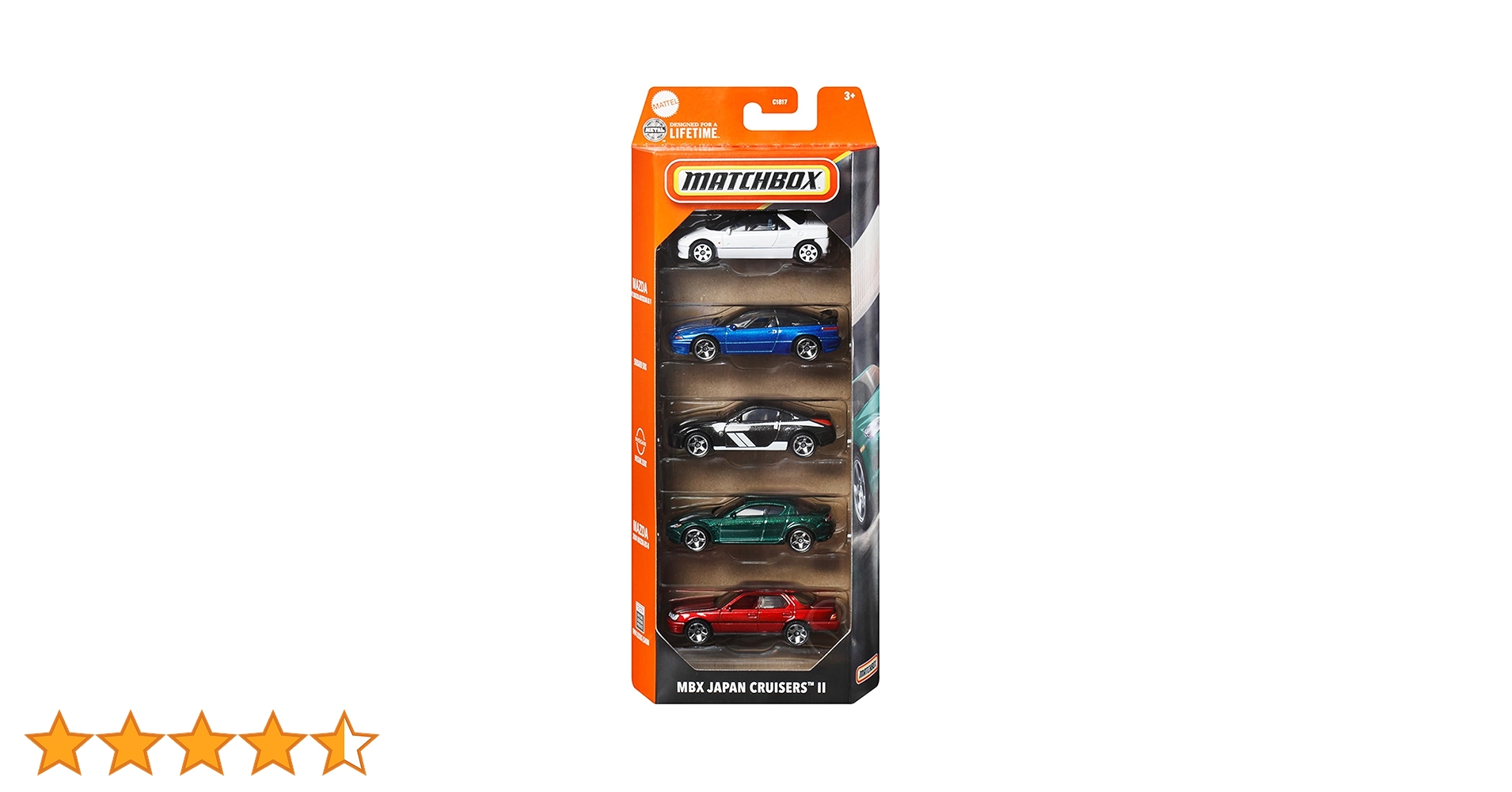 イギリス製　マッチボックス　レーシングカー　ミニカー　5台セット マッチボックス 5カーパック アソート セット内容は届いてからの
