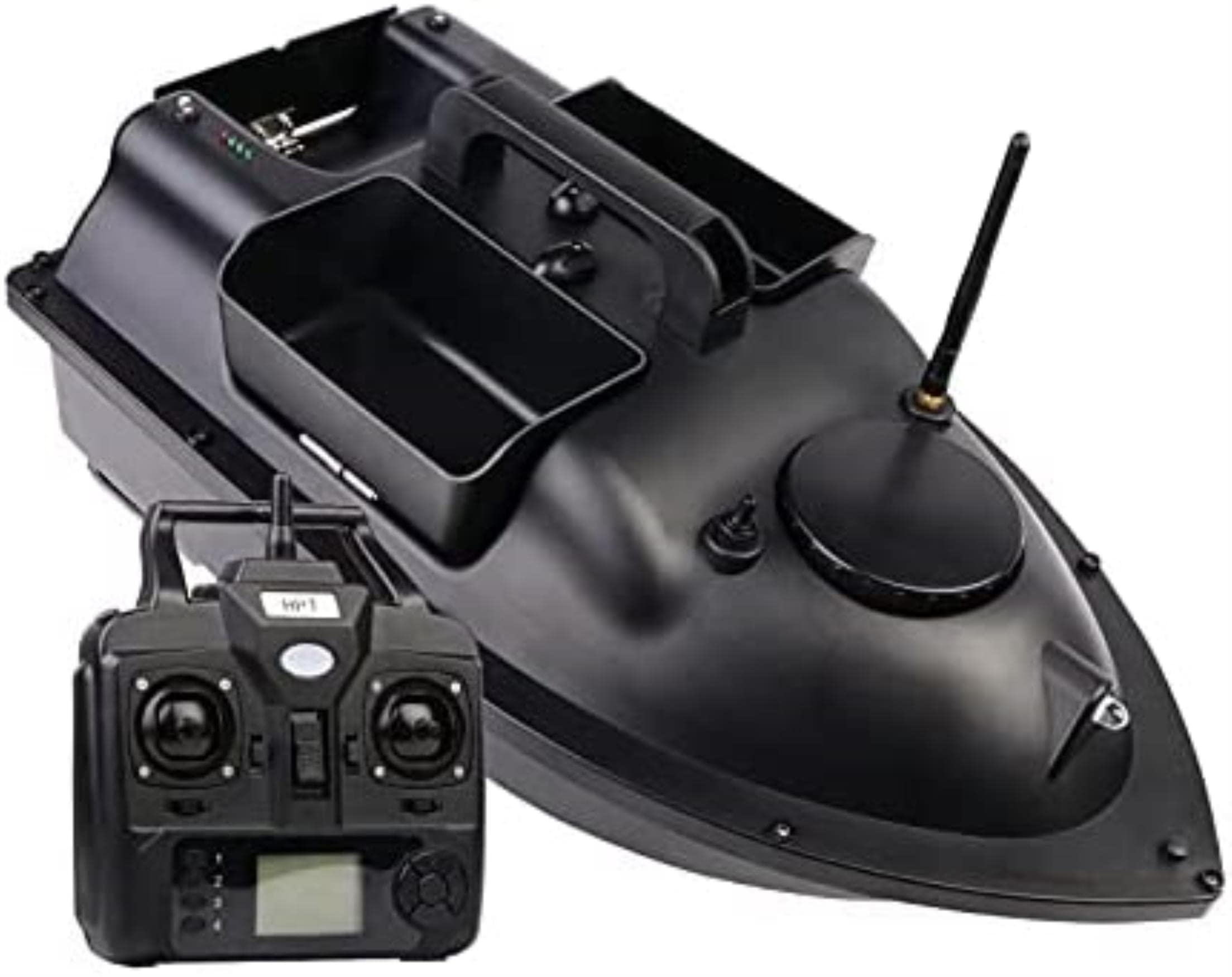 GPS 500m Intelligente RC Pesca Bait Boat Telecomando Barca Auto Cruise Una Chiave Ritorno Tre Imbuto 2kg Carico 12000mAh