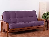 Vista 54 de Blazing Needles Colchón futón de sarga Renewal de 9 pulgadas, matrimonial, índigo