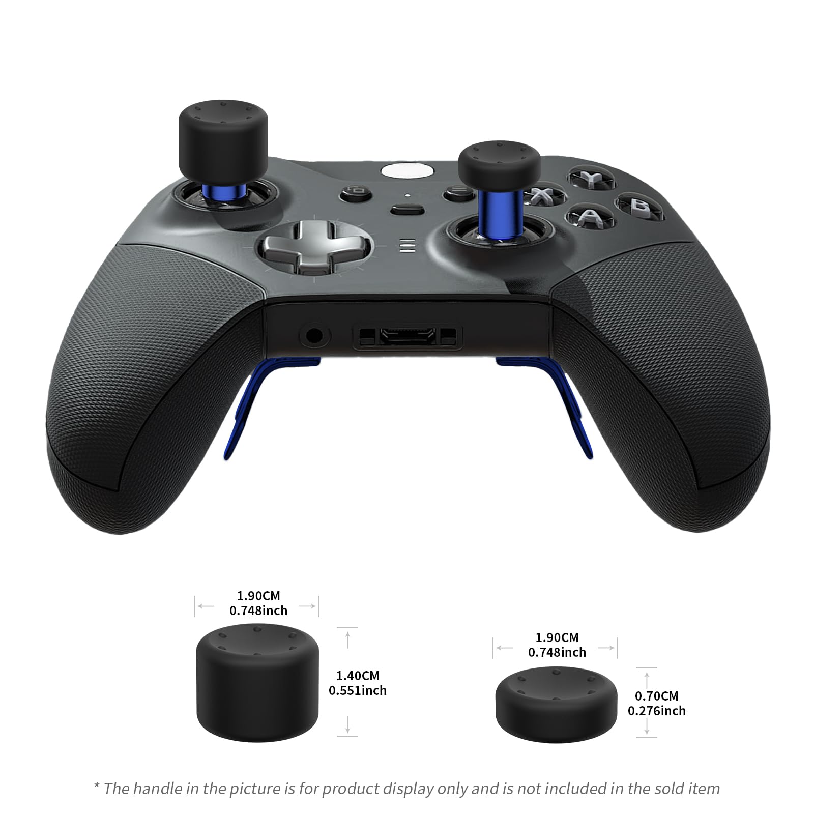 KD.FLY 13 w 1 metalowy Thumbstick Kit do Xbox One Elite Series 2, Xbox Elite Controller Parts, akcesoria gamingowe z 6 metalowymi joystickami swap, 2 D-pads, 4 wiosłami z torbą do przechowywania