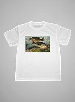 Amazon | ブラックバス 絵画 ドライ Tシャツ ルアー釣り グッズ
