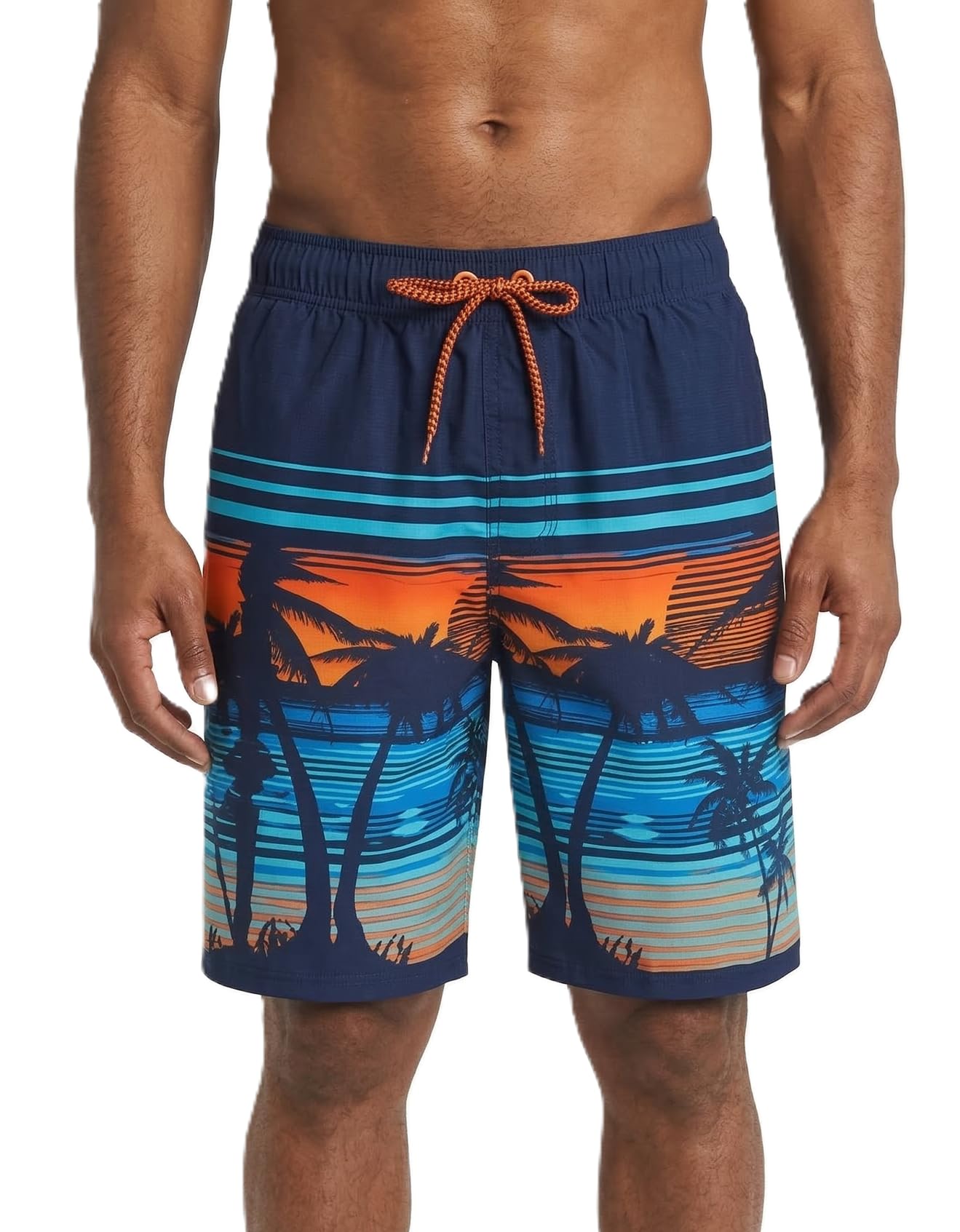Men's Swim Trunks Quick Dry Board Shorts Bathing Suit with Mesh Lining-image-21