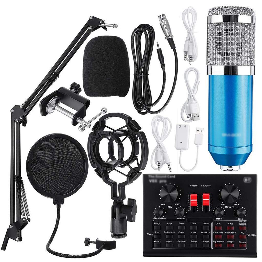 Mezclador de micrófono Profesional Soporte de micrófono de Audio Condensador USB KTV Grabación Profesional Tarjeta de Sonido en Vivo