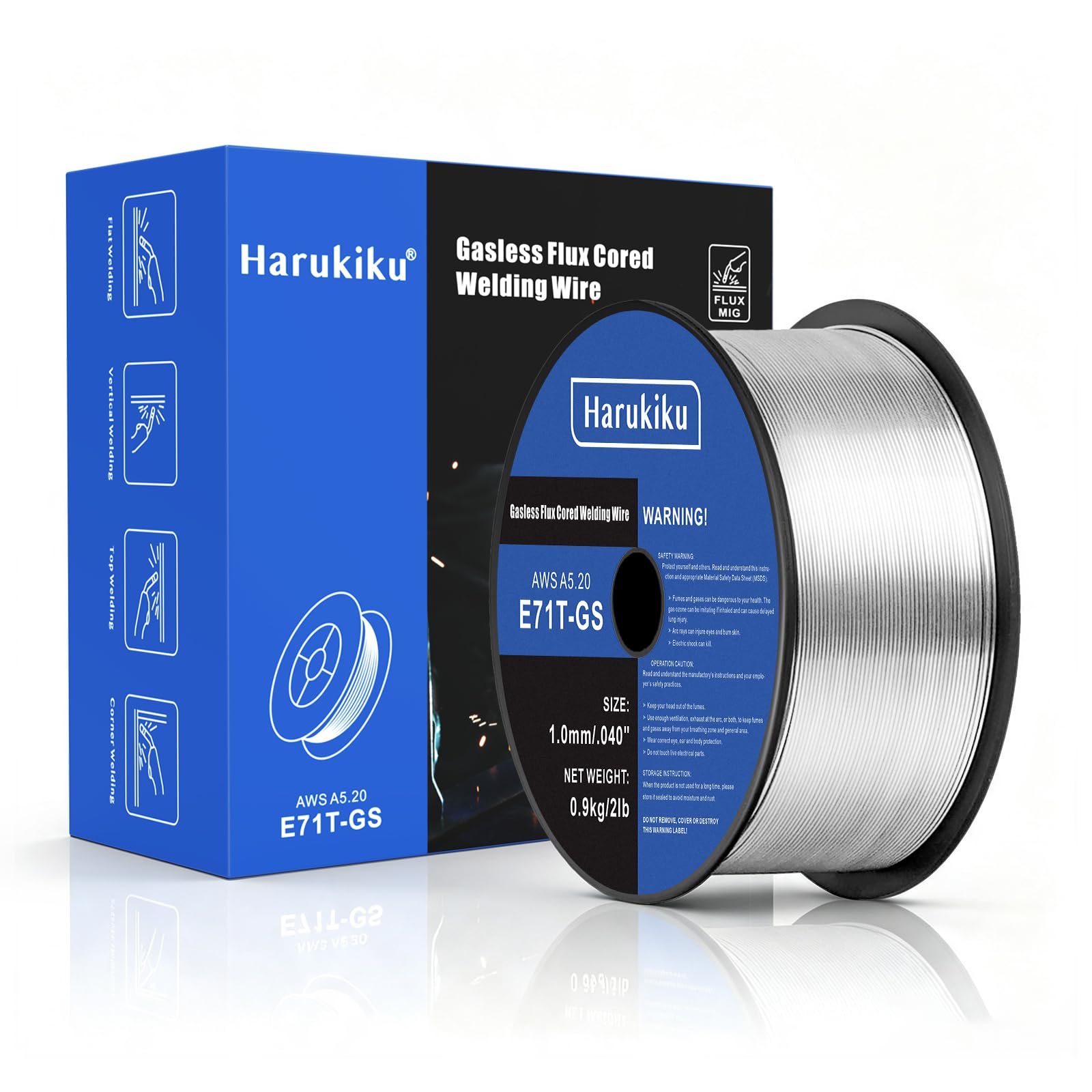 Amazon | Harukiku ノンガス半自動溶接機 ワイヤー E71T-GS 溶接