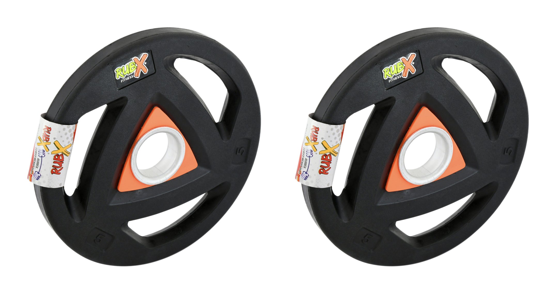 RUBX Rubber Coated Metal Integrated Tri-Grip Olympic Weight Plates 50 MM Center Hole Diameter (7.5) (B07DFN9BH5) Amazon Price History, Amazon Price Tracker