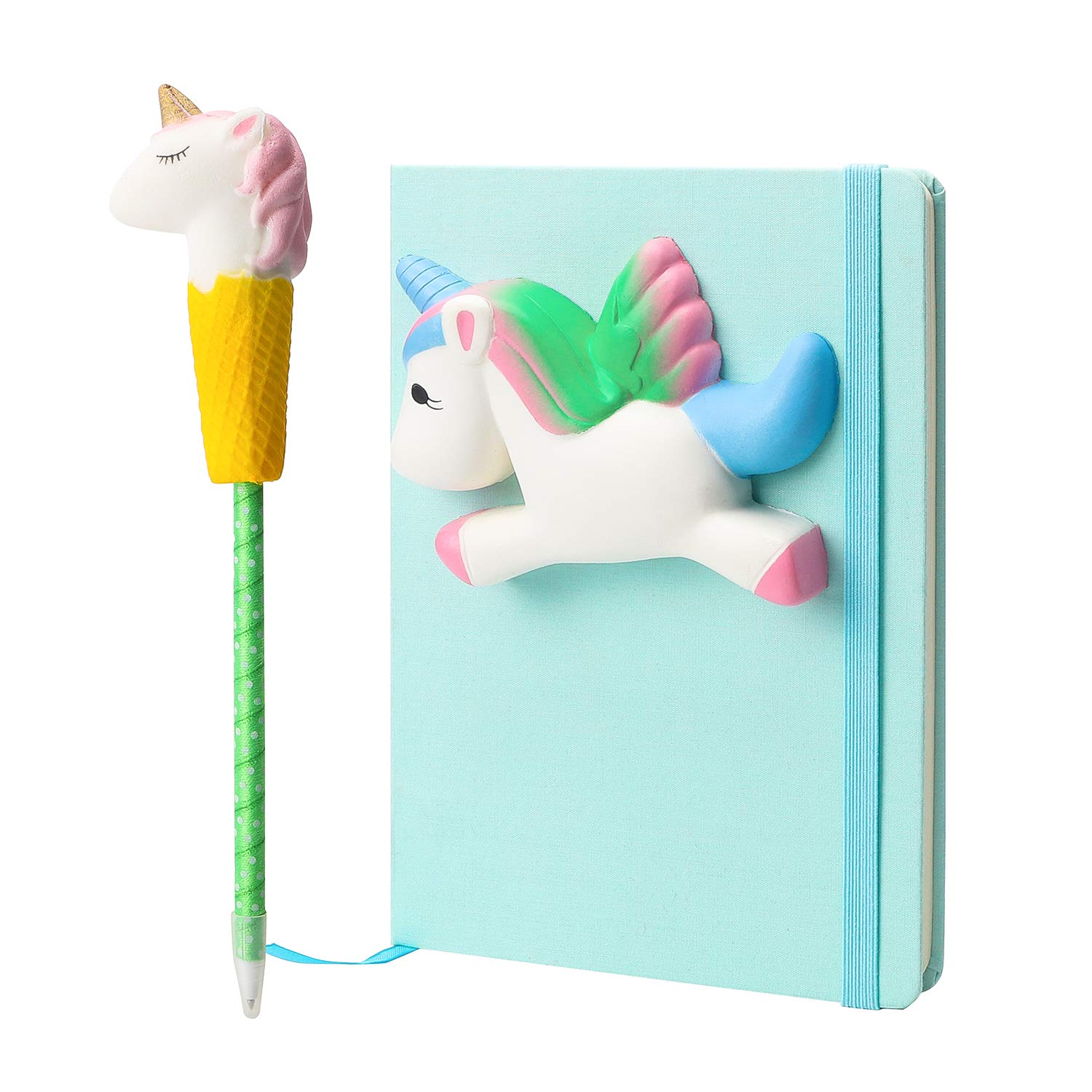 BeYumi Unicorn Diary Notebook Gel Pen 