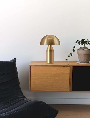 Miniatura 8 de Brightech Venus - Lámpara de mesa con forma de hongo  Lámpara moderna para sala de estar, mesa auxiliar o mesa auxiliar  Regulable, pantalla LED