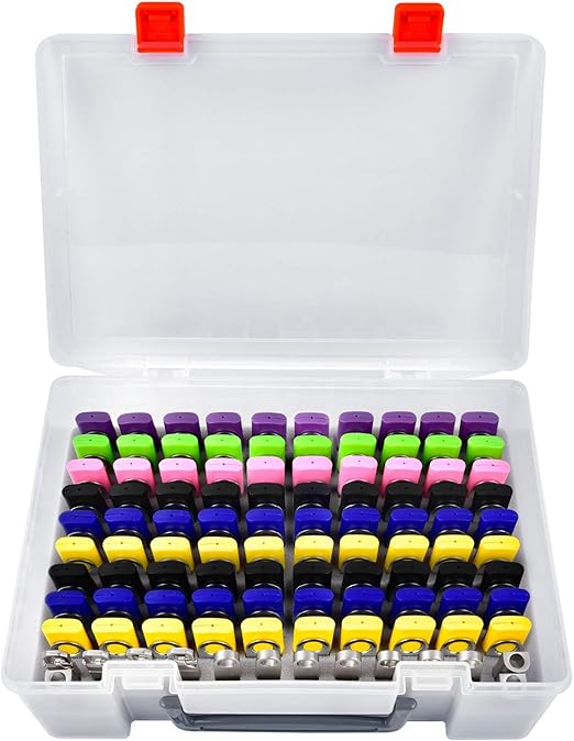 Flash Drive Case USB Memory Stick SD Card Storage Organizer- Holds 104pcs Thumb Drives Electronic Accessories Holder for Sandisk for Samsung for Inland for PNY for Netac (White)