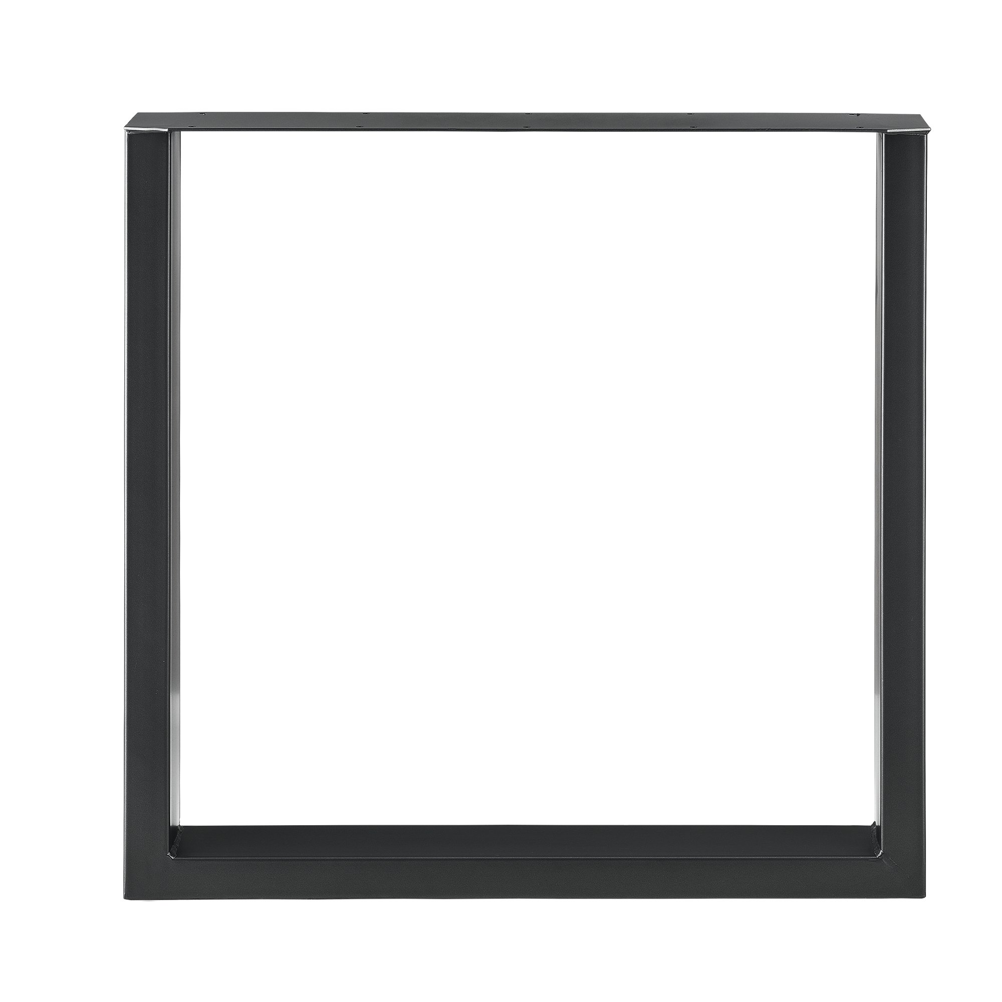 [en.casa] Stelaż stołu do jadalni, 2 x stelaż stołu 70 x 72 cm, metalowy stelaż do jadalni, płozy stołu, industrialny, czarny
