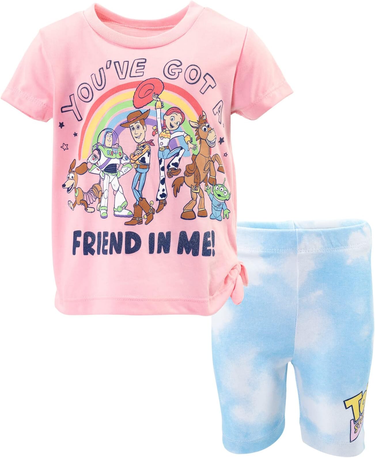 T-Shirt and Bike Shorts Outfit Set Infant to Big Kid Sizes (12 Months - 14-16)