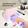 Lámpara UV Beetles para uñas, LED con 3 temporizadores 30/60/120s, sensor inteligente, secado rápido para gel polish, top coat y base coat, herramientas de manicura DIY, rosa 8