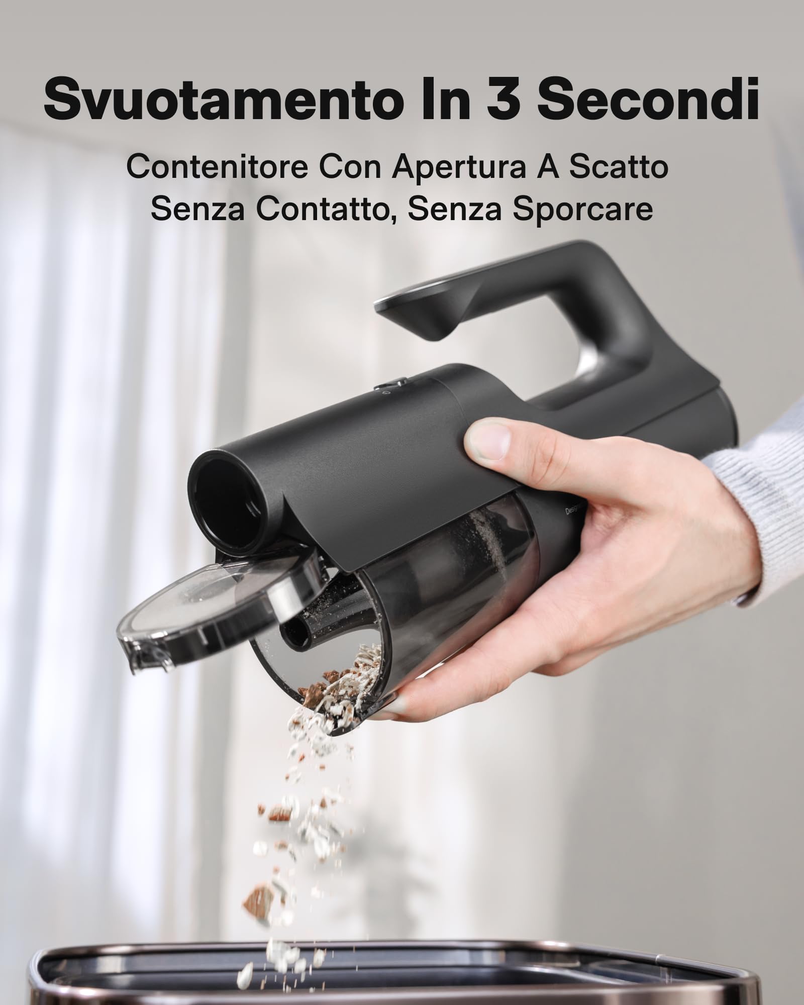 HOTO BlowVac™ Aspirapolvere Auto, 23000Pa Aspirabriciole Senza Fili Potente, 3 Modalità di Aspirazione, 2 in 1 con Funzione Soffiatore, Aspirapolvere Portatile per Auto, Scrivania, Barca, Casa