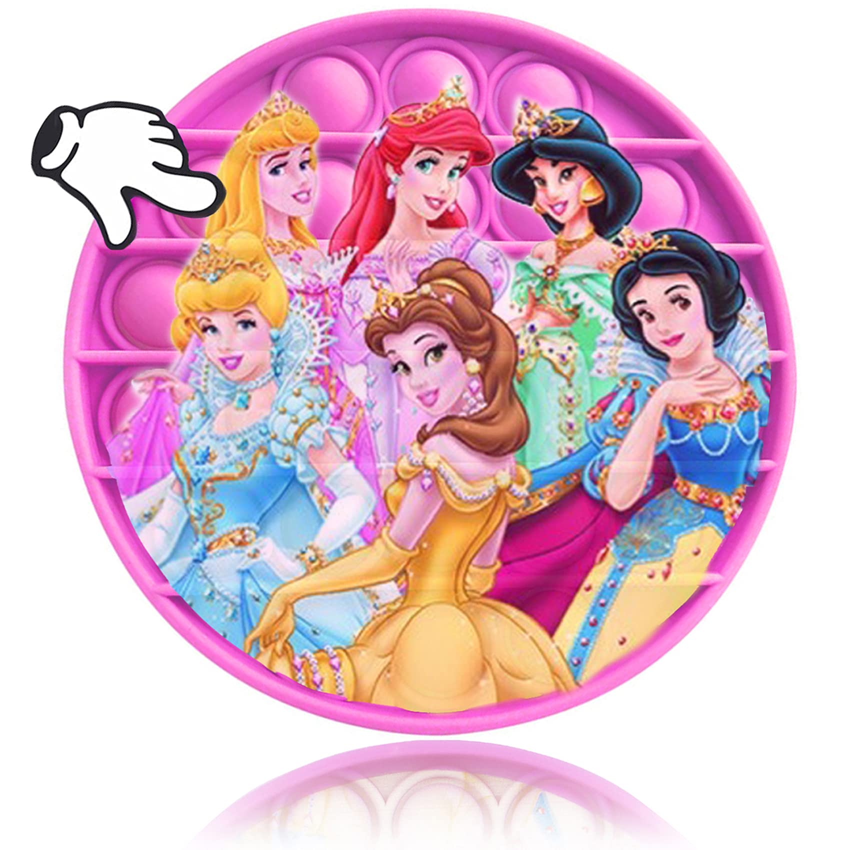 IGINOA Pop Poop Fidget Toy, Princess Sensory Anxiety Stress Relief Satisfying ADHD Cheap Bubble Figetget Po Popper Figit Set, Fidgettoys Poppop Gift