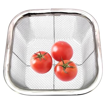 Amazon.co.jp: ミネックスメタル(Minex Metal) ざる 深型 角ザル