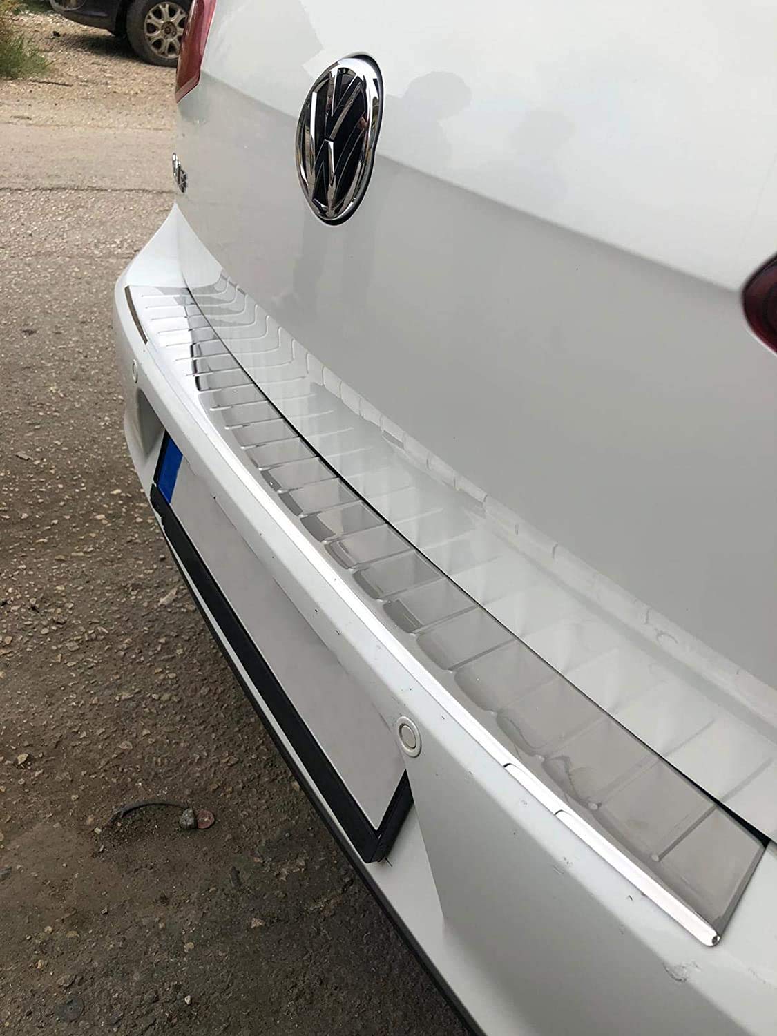 Protezione Paraurti Posteriore Per Volkswagen Golf MK7 Avant 2013-2017 - Acciaio Inox