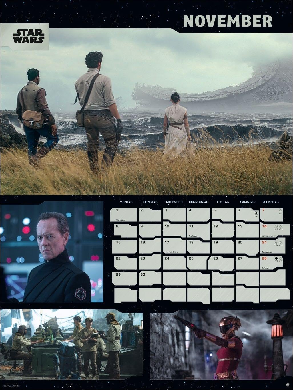Star Wars Broschur XL Kalender 2027: Praktisch und ein absoluter Hingucker: Terminplaner groß mit den besten Szenen aus den Star Wars Filmen. Viel Platz für Termine für Star Wars Fans.