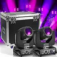 Testa Mobile LED 230W RGBW Con DMX - 17 Gobos, 8 Prismi Per Illuminazione Palcoscenico E DJ