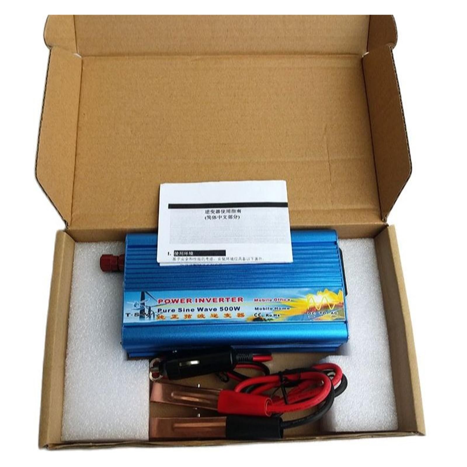 Inversor de Onda sinusoidal Pura de 500 W(60HZ,12V-110-120V)