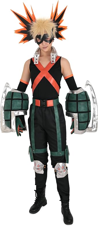 miccostumes Mens Anime Hero Cosplay Costume with Gauntlets