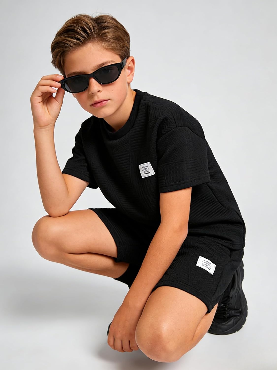 Tween Boys Clothes Summer Short Sleeve Top & Shorts Set 2-Piece Casual Outfit Size 6-12 Years - Image 3