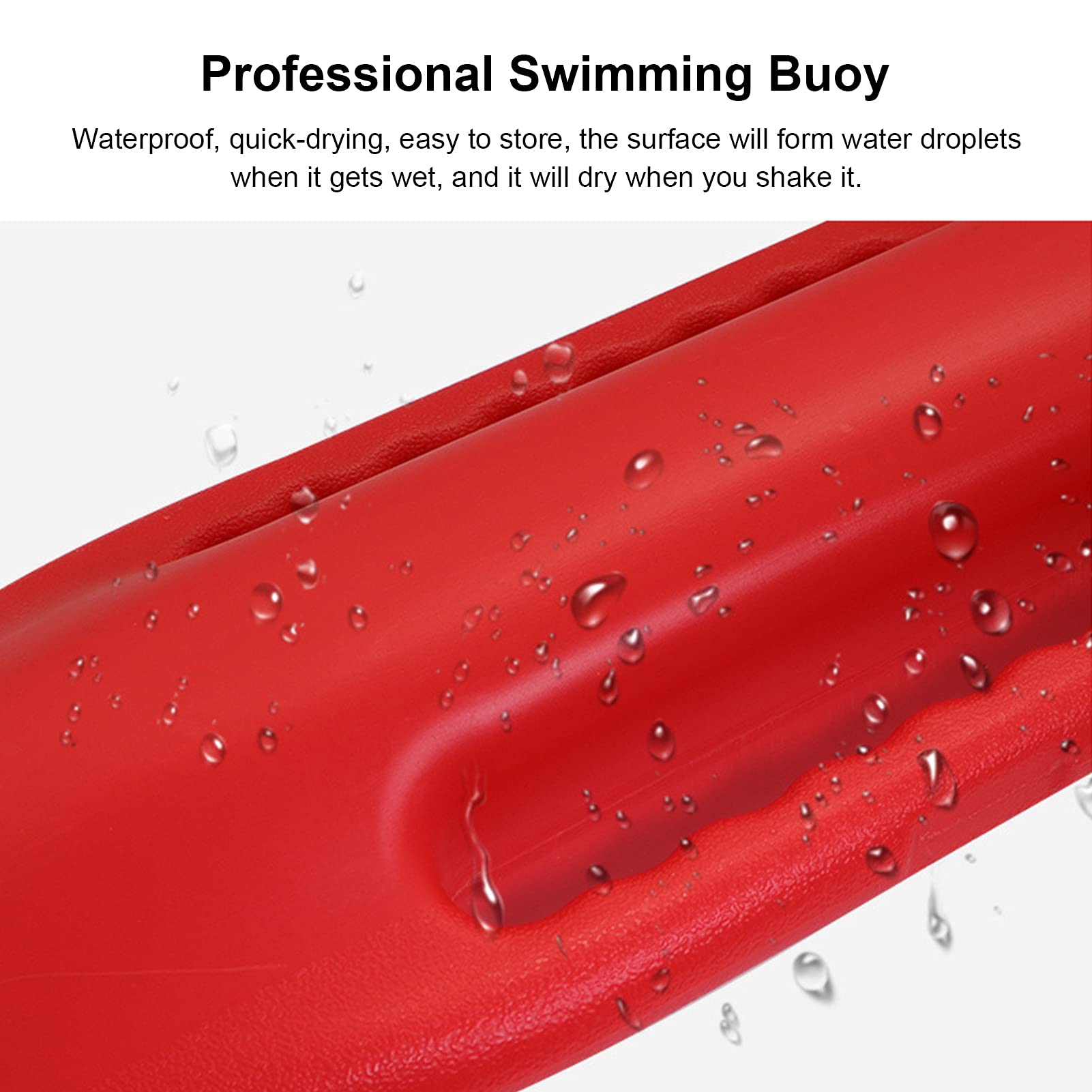 Guoshiy Bouée de Natation, Bouée de Sauvetage Professionnelle Non Gonflable avec Poignée Antidérapante pour Nageurs en Eau Libre/triathlètes/kayakistes Plongeurs
