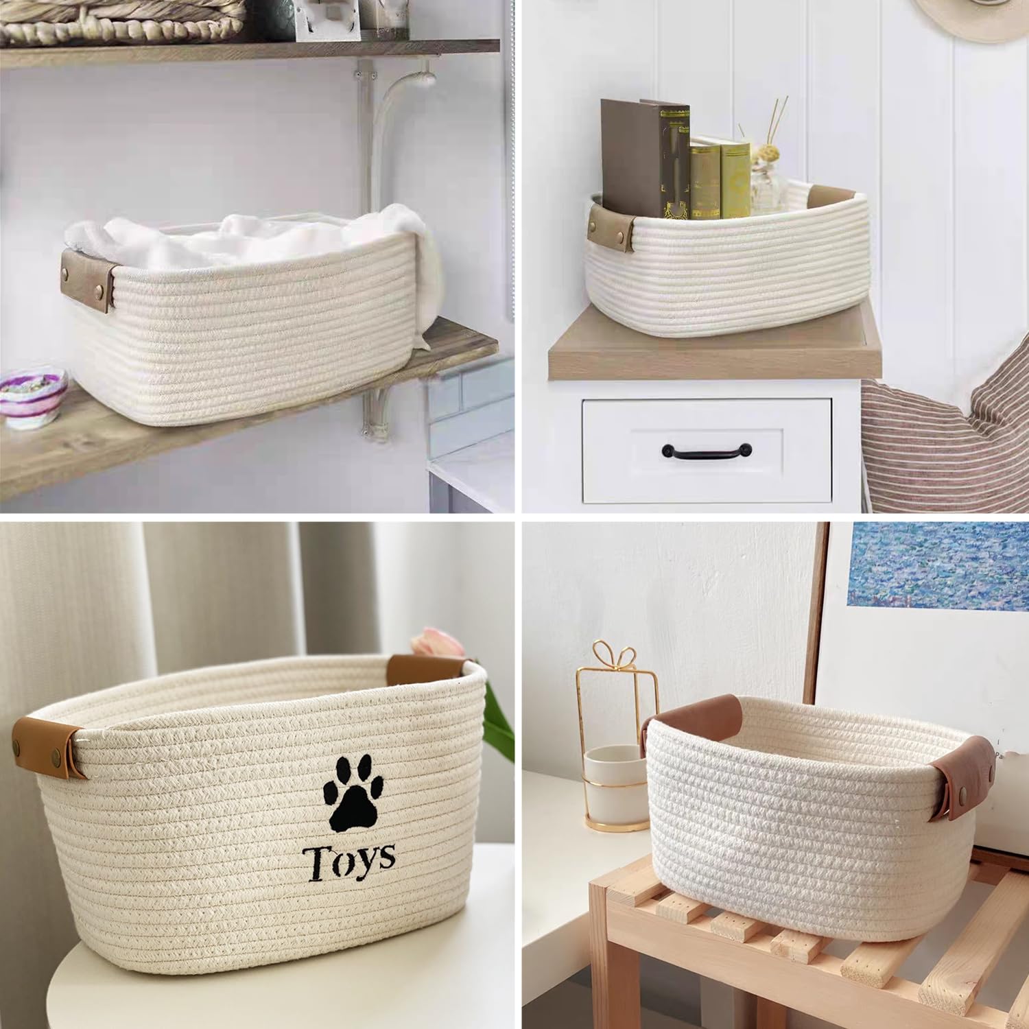 bangminda Aufbewahrungskorb fr Hundespielzeug Baumwollseil  Hundespielzeugkorb hundespielzeugkiste fr Hundespielzeug Aufbewahrungsbox  in dem Kleidung Heimtierbedarf Spielzeug fr Katzen Hunde : Amazon.de:  Haustier