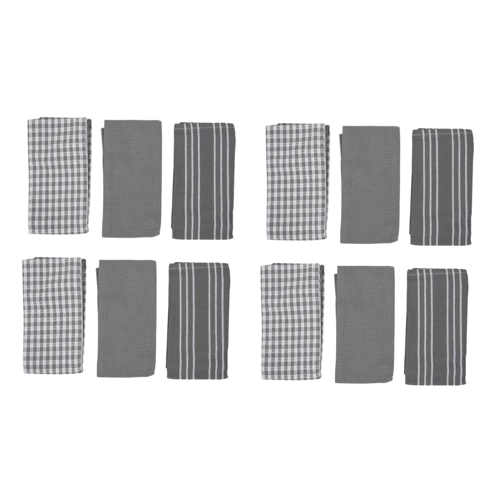 HEIRLOOM COMFORT Küchentücher 5er Set – 100% Baumwolle, 45 X 66 Cm, Saugstark, Bunt Gestreift