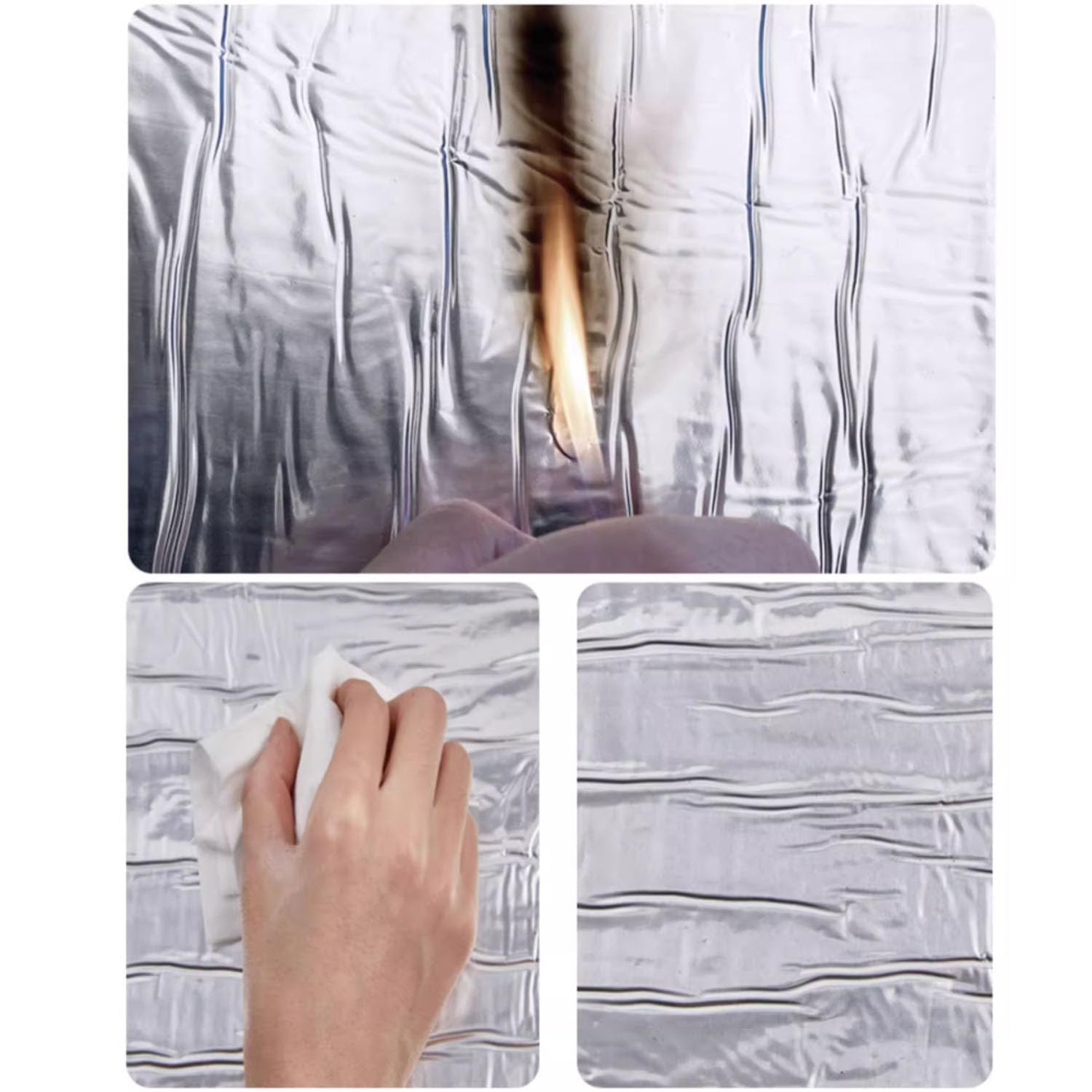 Banda Autoadhesiva Bituminosa,Cinta de Sellado Impermeable Autoadhesiva,Recubrimiento de Aluminio Cinta de Sellado,Para Reparación de Cubiertas y Fisuras en Edificios (1m x 8m)