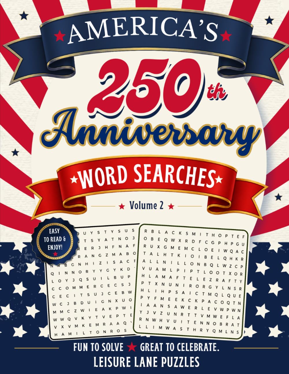 America's 250th Anniversary Word Search: States, Celebrations & American Culture