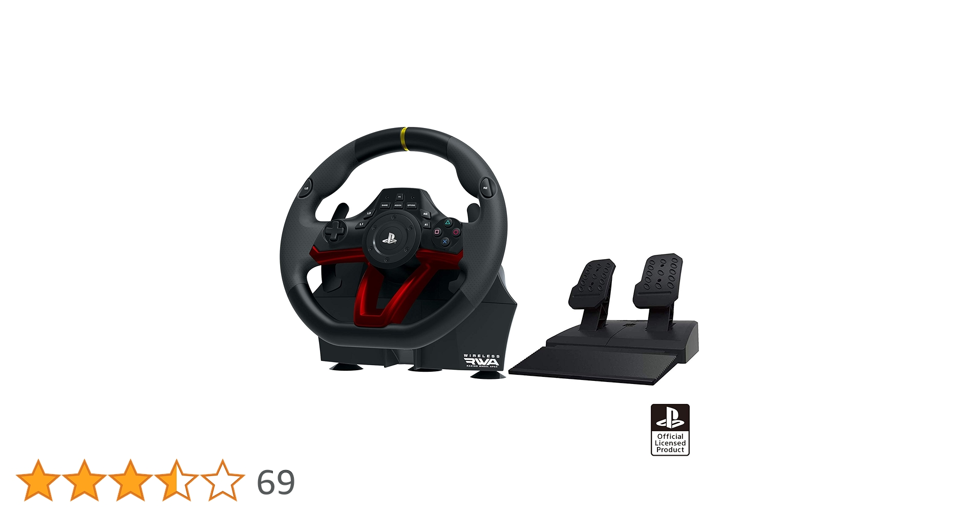 ワイヤレスレーシングホイールエイペックス for PlayStationR4/PC 株式会社 HORI | ワイヤレスレーシングホイールエイペックス for