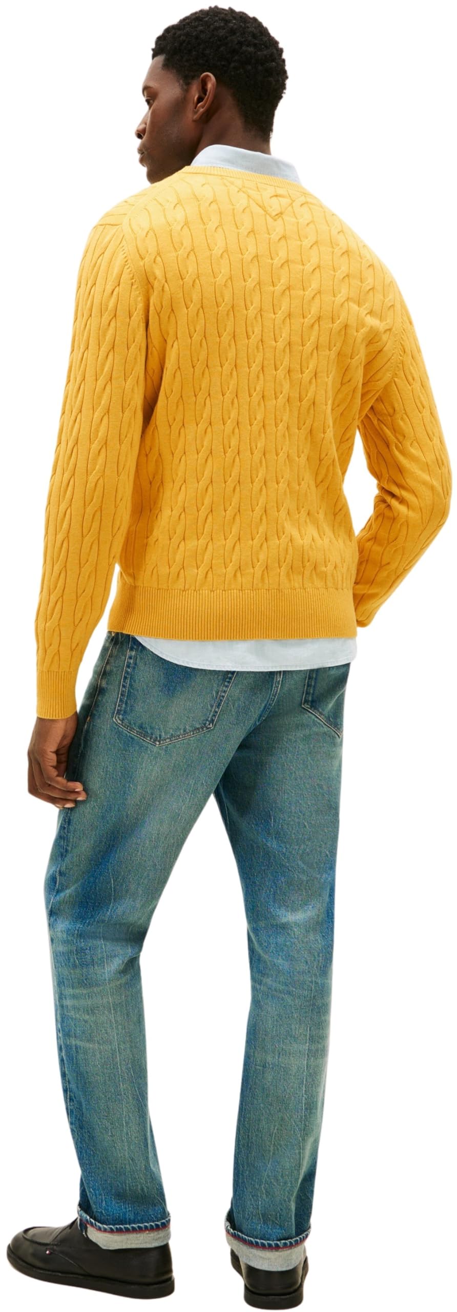 Tommy Hilfiger Classic Cotton Cable Crew Neck Mw0mw33132 Suéter pulóver Hombre (Pack de 1)