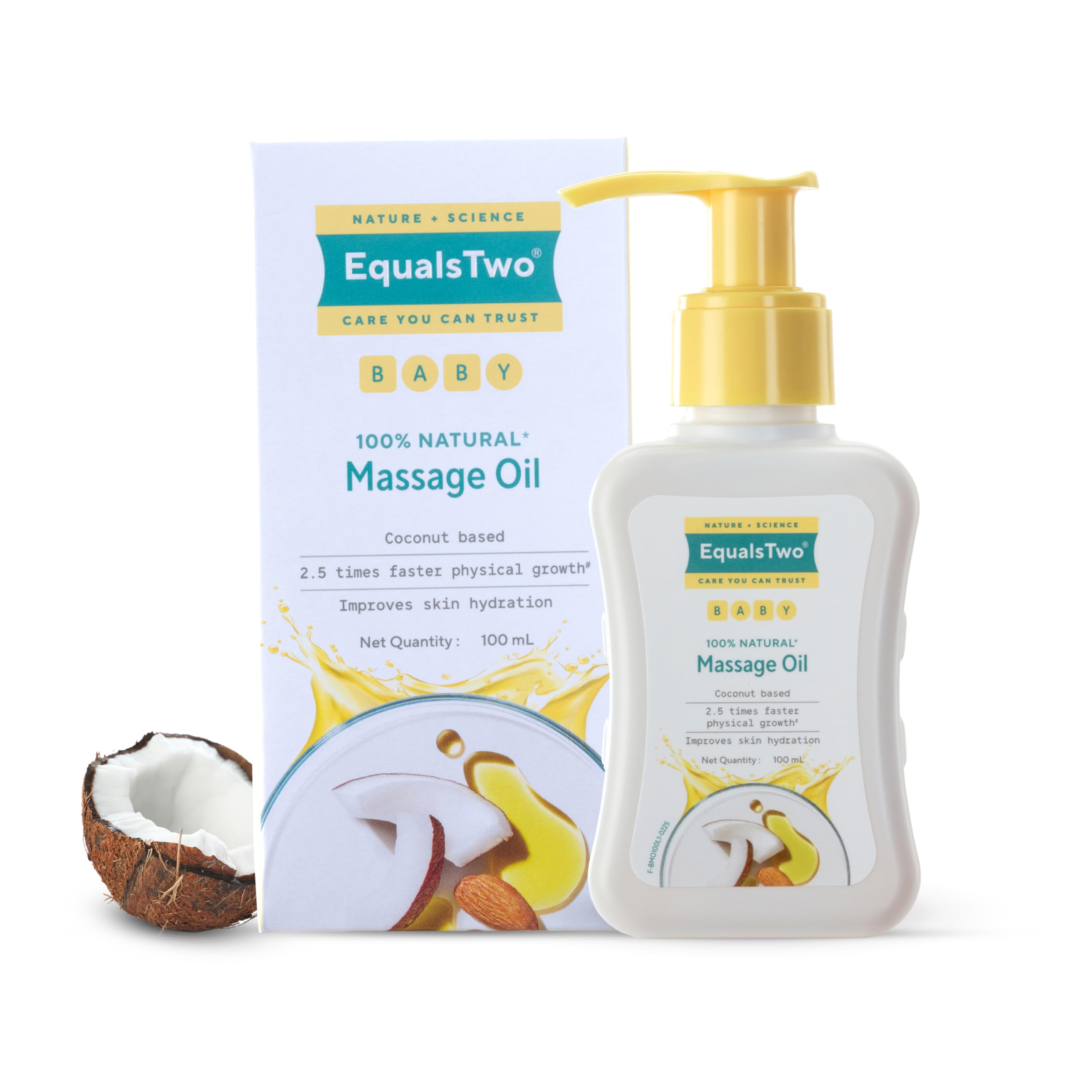 EQUALSTWO Nourishing Baby Massage Oil, 200ml, 100% Natural Non-Greasy Moisturizing Baby Oil for New Born, Strengthen Muscles & Bones, All Skin Types, Hypoallergenic, Dermatologically Tested, Pack 1-image-16