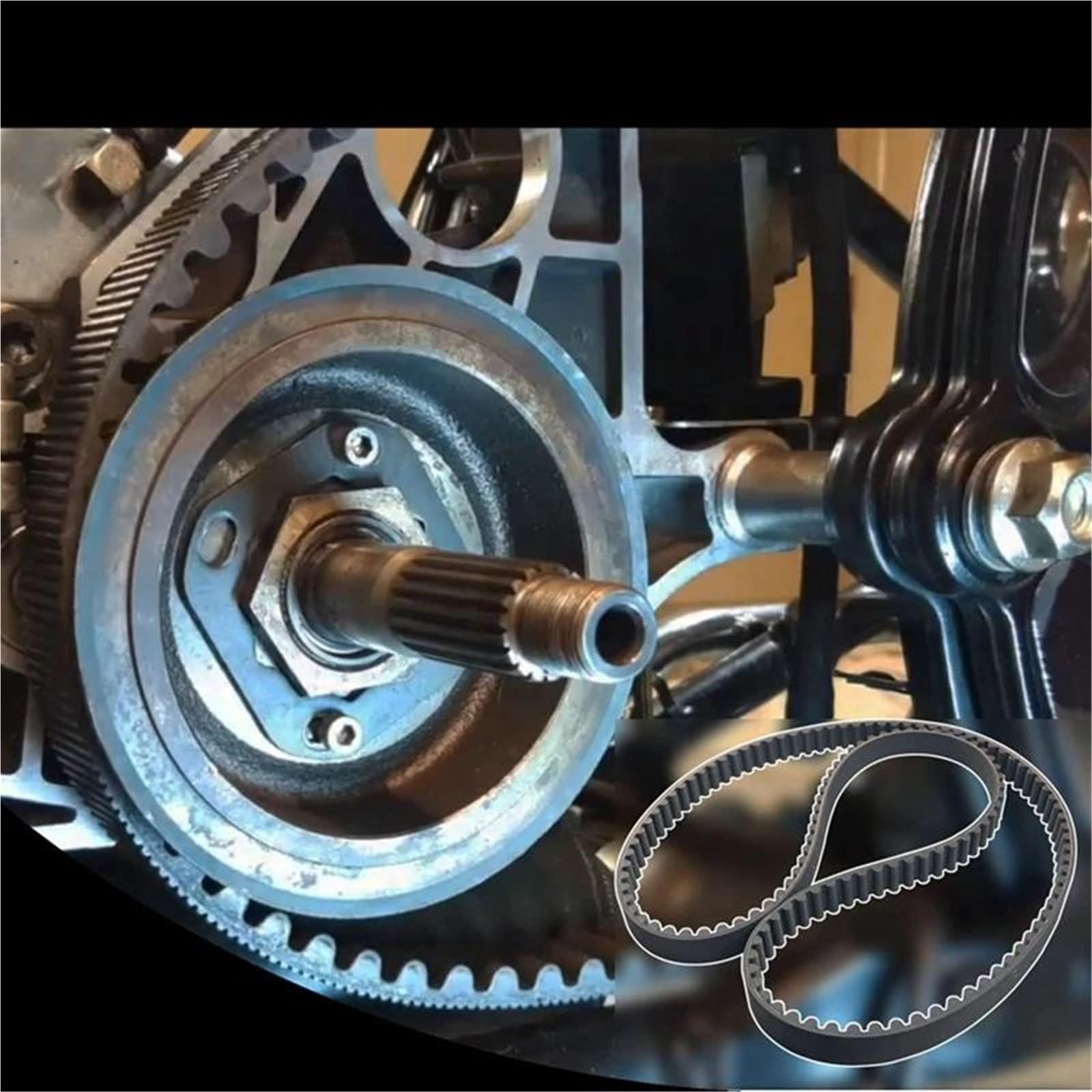 Courroie De Transmission Arrière 139T 1-1/8 Pouce pour Moto pour Electra Glide FLHT Ultra FLTR Road Glide FLHR 04-06 40024-04 1204-0063 Courroie D'entraînement Caoutchouc
