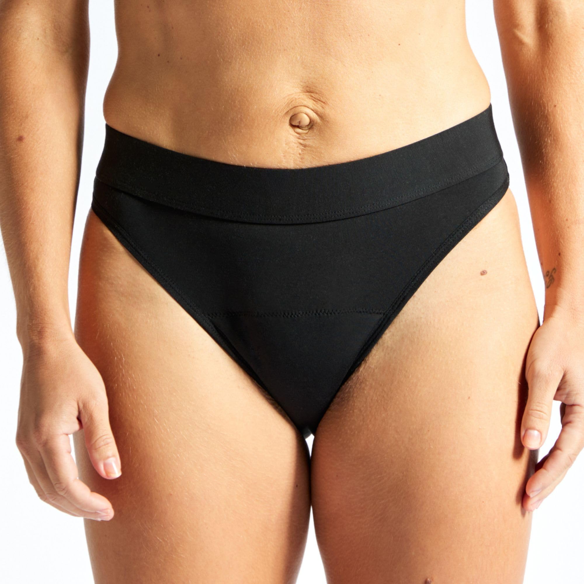 Jude Women's Black Washable Incontinence Pants For Reusable Leakproof Underwear For High Absorbency, French Cut Knickers With Unique 3-Layer Gusset (Xxl)