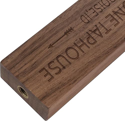 Miniatura 10 de Grifo de barra de arce personalizado de 8 pulgadas, grabado con láser, mango de cerveza personalizado con pizarra de tiza, grifo de barril