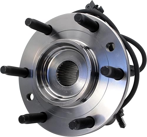 Miniatura 5 de MotorbyMotor 513188 Cojinete de rueda delantera y conjunto de cubo de 6 lengüetas con ABS para Chevy Trailblazer SSR, GMC Envoy, Buick Rainier,