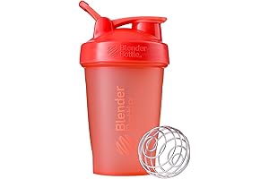 Classic Shaker Blender Bottle in Vibrant Coral