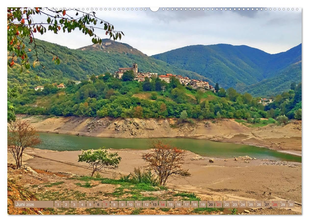 Garfagnana, Impressionen aus dem Norden der Toskana (hochwertiger Premium Wandkalender 2026 DIN A2 quer), Kunstdruck in Hochglanz: Zauberhafte Schönheit der Nord-Toskana (CALVENDO Orte)