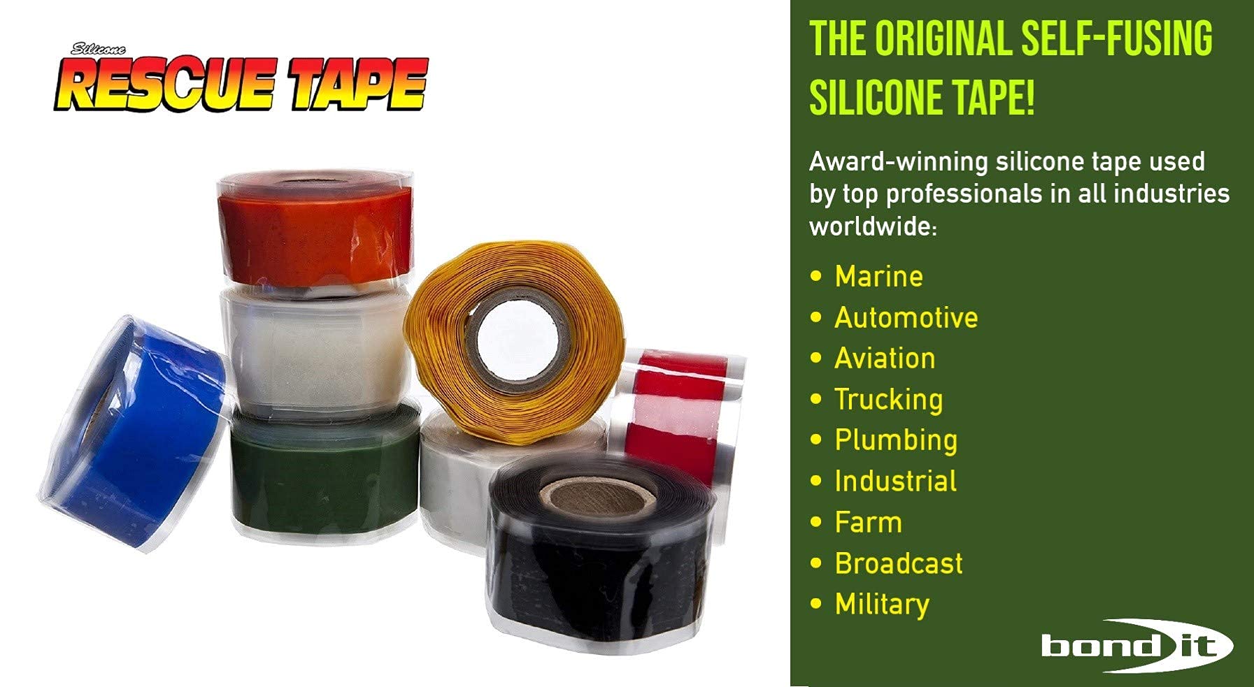 Rescue Tape SelfFusing Silicone Tape Emergency Pipe & Plumbing