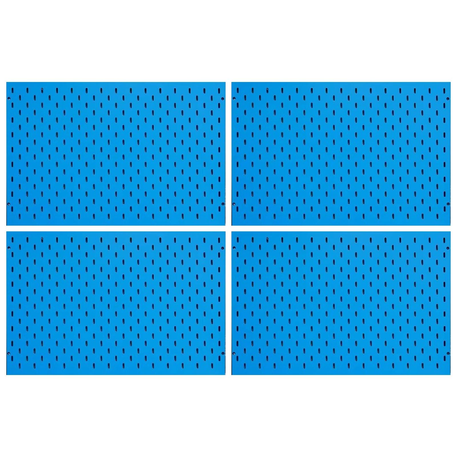 4er-Set Display Pegboard Set, Stahl Schwere Wandaufbewahrung, Einfach Zu Installieren(Blue color)