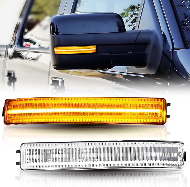 Luzes de seta sequenciais LED para retrovisor lateral ISHARINGAUTOPARTS para Ford F-150 2009–2014 – Par