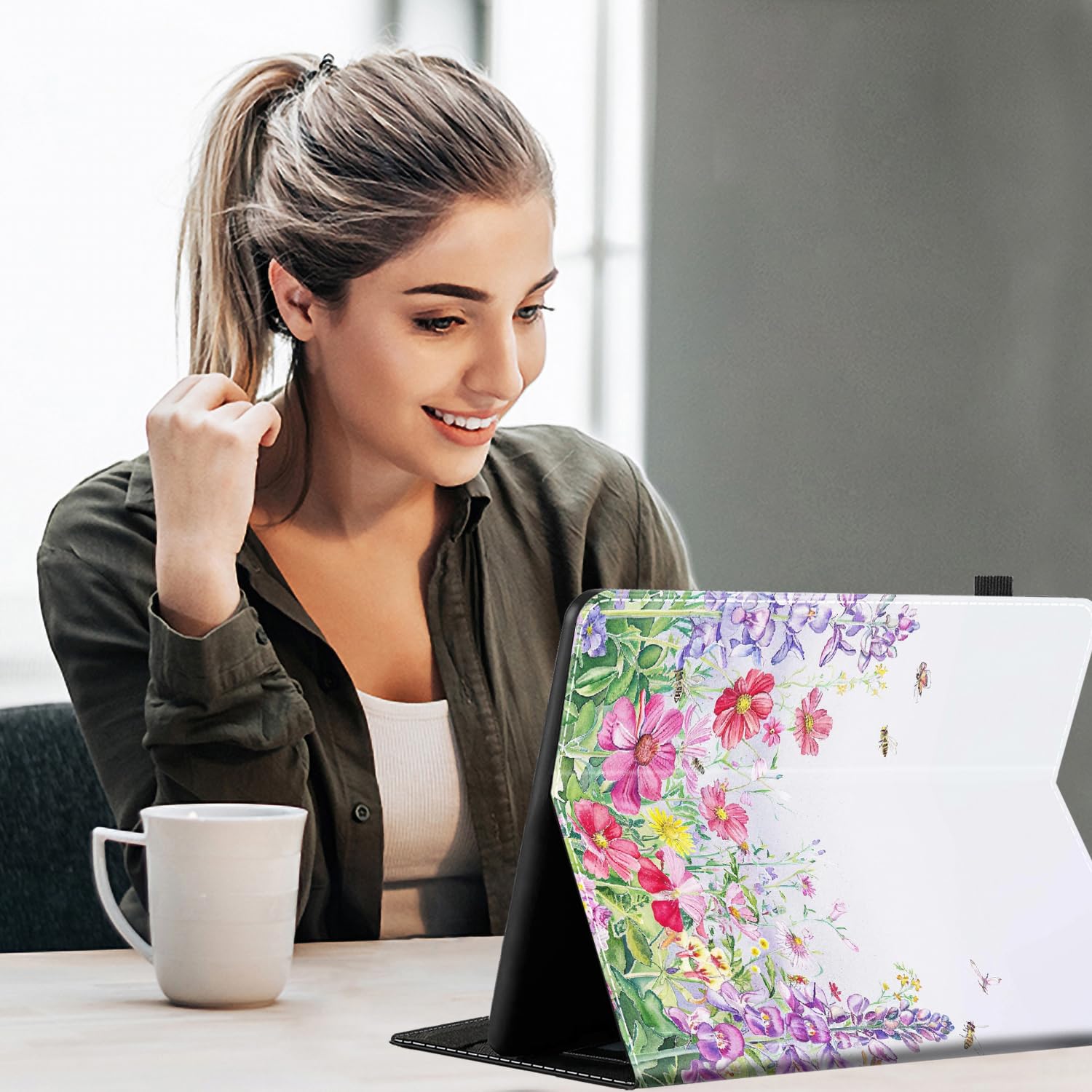 Fire Max 11 Tablet Case With Bible Verse Design - Multi-Angle Stand Cover With Auto Wake/Sleep (2023 Model)