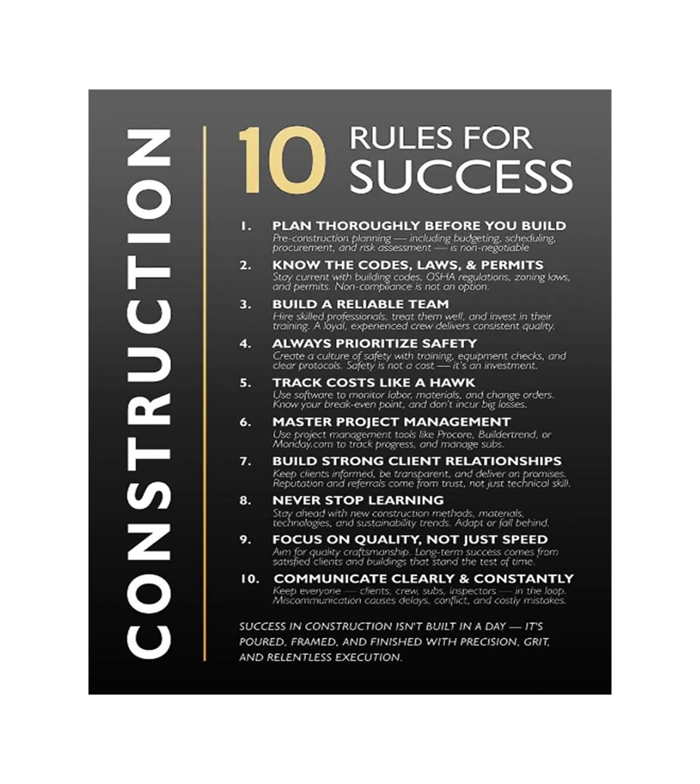 IDGTTLDF Motivational Success Poster Path to Achievement Wall-Art for Office Workplace and Leadership Development Unframed,08X12inch(20X30cm)