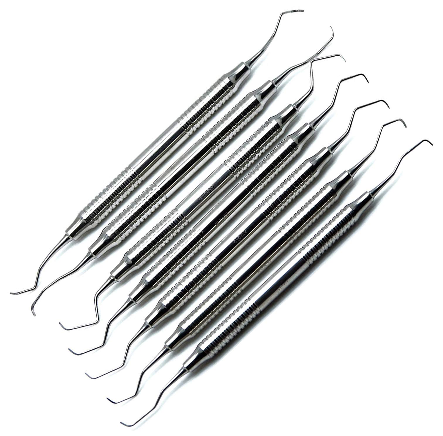 Dental Scaling Instruments Periodontal Gracey Curettes Set Of 7 Pieces ...