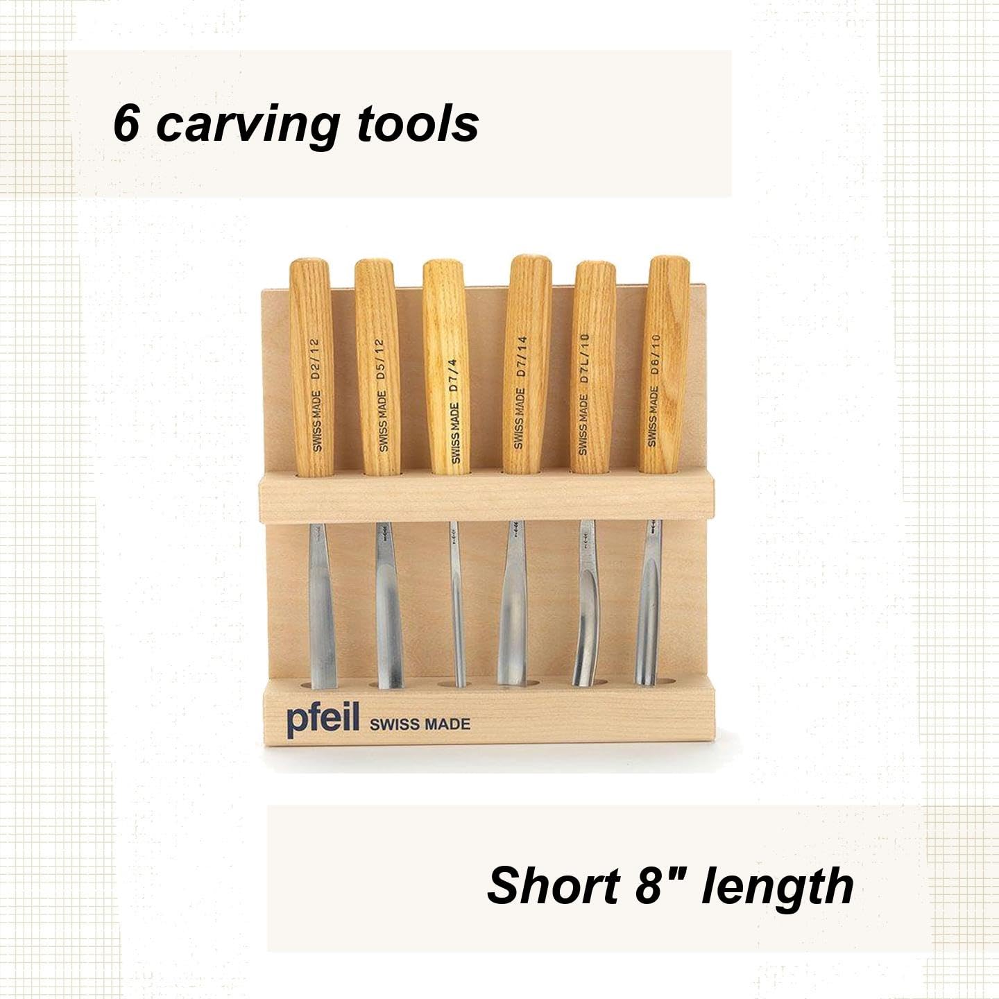 Amazon.co.jp: PFEIL 「スイス製」中間サイズ 彫刻道具 6個