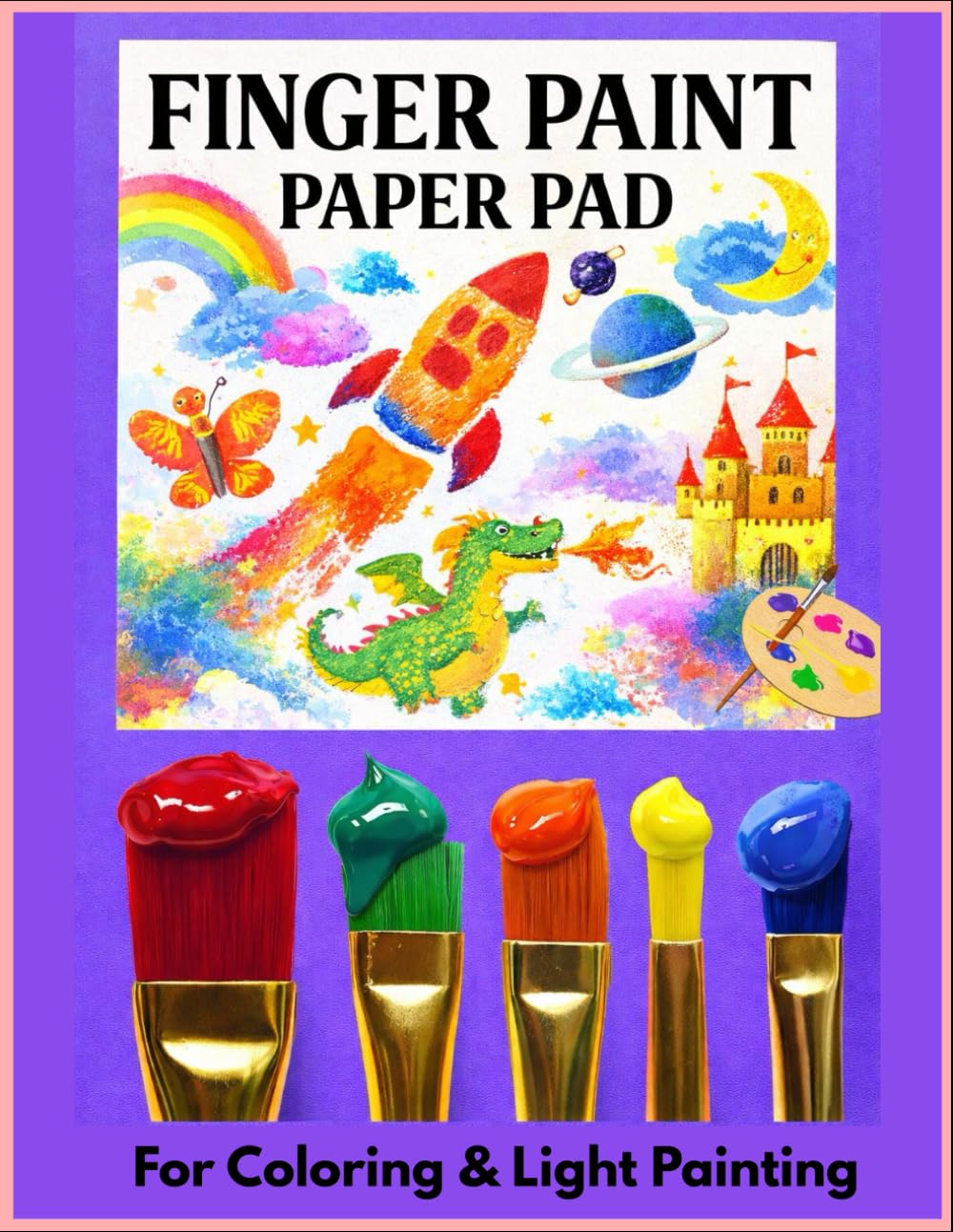 Papier peinture au doigt idéal pour les après-midi créatifs en famille carnet de croquis 120p